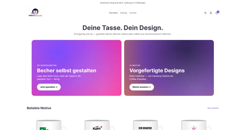 Website-Vorschau meinbecher