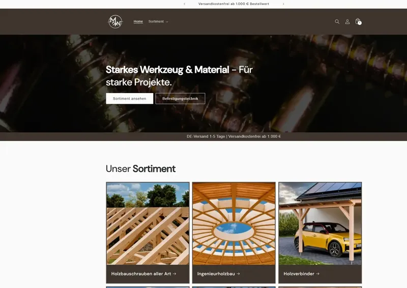 Website-Vorschau MöWI Schrauben