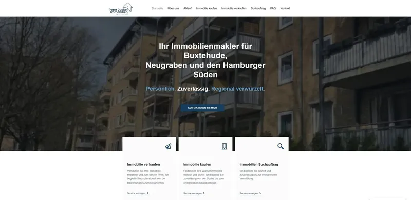 Website-Vorschau Peter Juckel Immobilien